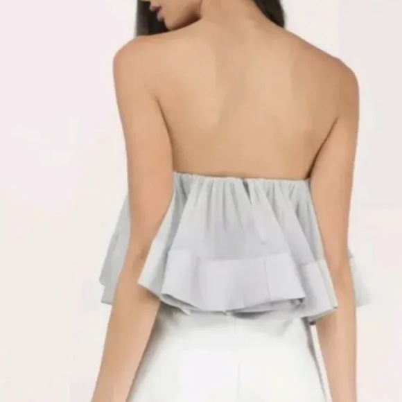 KEEPSAKE THE LABEL Not To Be Crop TOP Ruffle SIZE XS/2 Retail $160 - Picture 4 of 9